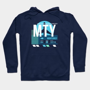 Monterrey (MTY) Airport // Sunset Baggage Tag Hoodie